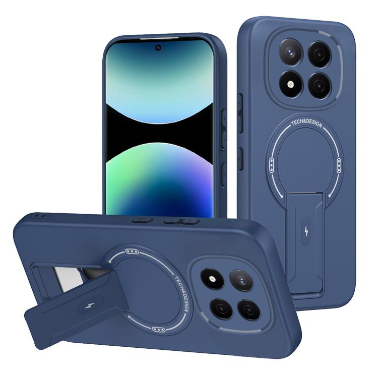 For Redmi Note 14 Pro+ 5G Skin Feel MagSafe Phone Case with Holder(Blue)
For Redmi Note 14 Pro+ 5G Skin Feel MagSafe Phone Case with Holder(Blue)