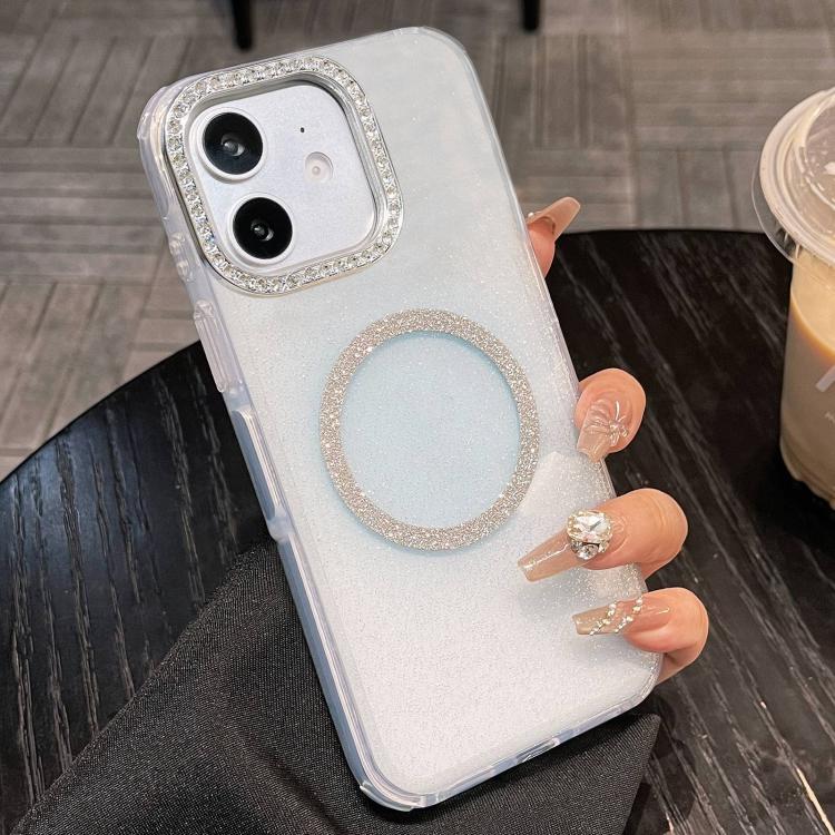 For iPhone 11 Rounded Edge Semi-transparent Glitter MagSafe Phone Case(Blue)
For iPhone 11 Rounded Edge Semi-transparent Glitter MagSafe Phone Case(Blue)