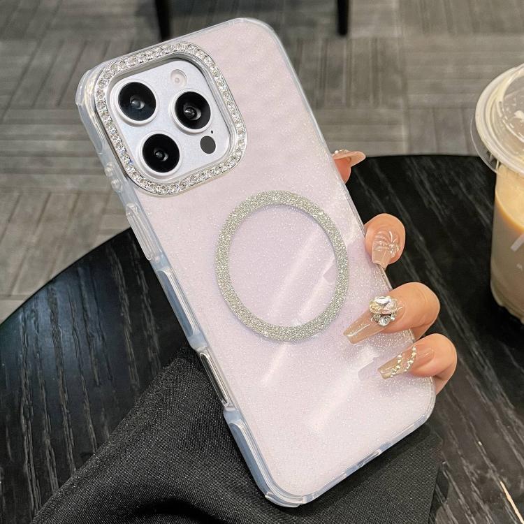 For iPhone 16 Pro Max Rounded Edge Semi-transparent Glitter MagSafe Phone Case(Purple)
For iPhone 16 Pro Max Rounded Edge Semi-transparent Glitter MagSafe Phone Case(Purple)