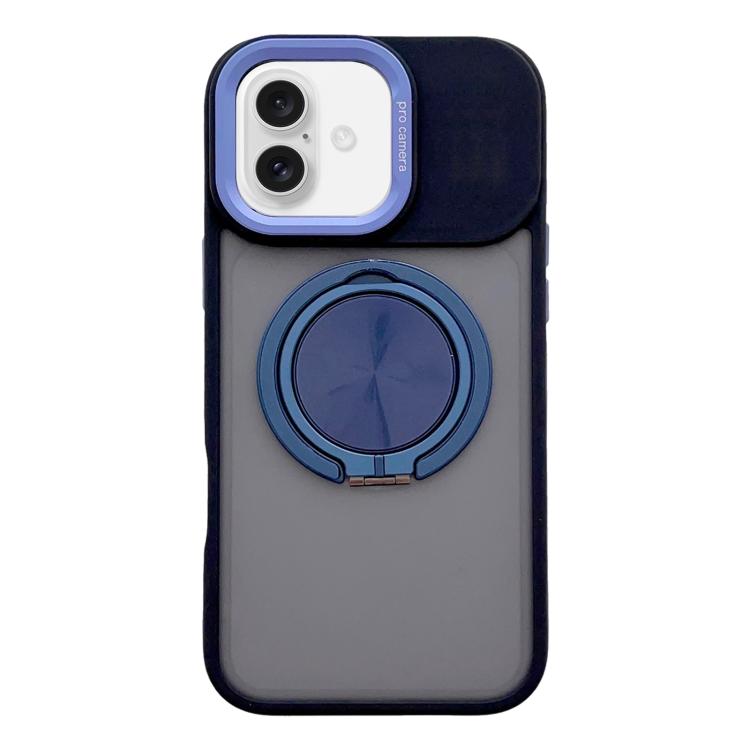 For iPhone 16 Plus Skin Feel Frosted 360 Degree Rotation Magnetic Holder MagSafe Phone Case(Dark Blue)
For iPhone 16 Plus Skin Feel Frosted 360 Degree Rotation Magnetic Holder MagSafe Phone Case(Dark Blue)