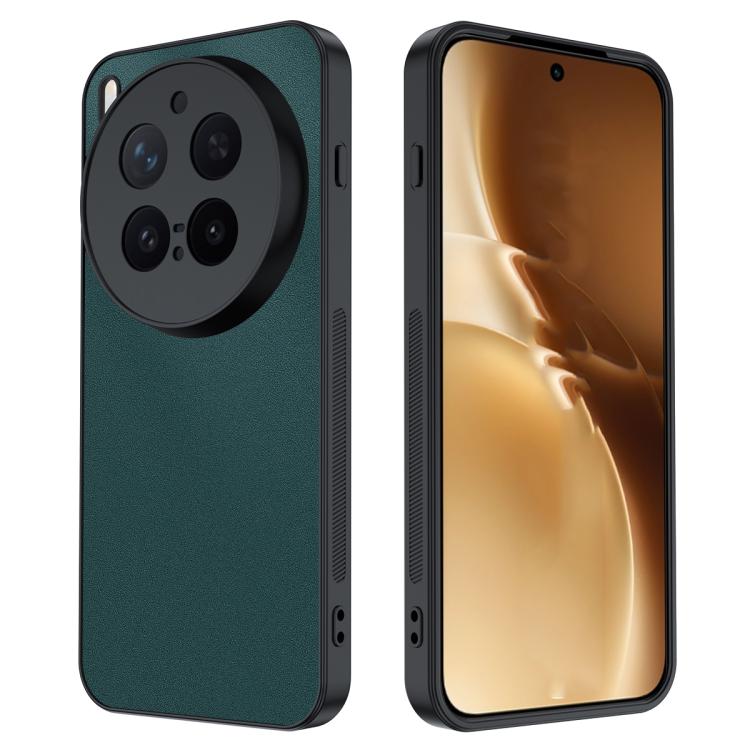 For vivo X300 Ultra-thin Plain Skin Leather Phone Case(Green)
For vivo X300 Ultra-thin Plain Skin Leather Phone Case(Green)