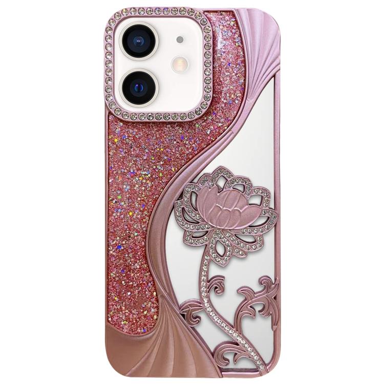 For iPhone 12 Electroplated TPU Lotus Hollow-carved Rhinestone Glitter Phone Case(Pink)
For iPhone 12 Electroplated TPU Lotus Hollow-carved Rhinestone Glitter Phone Case(Pink)