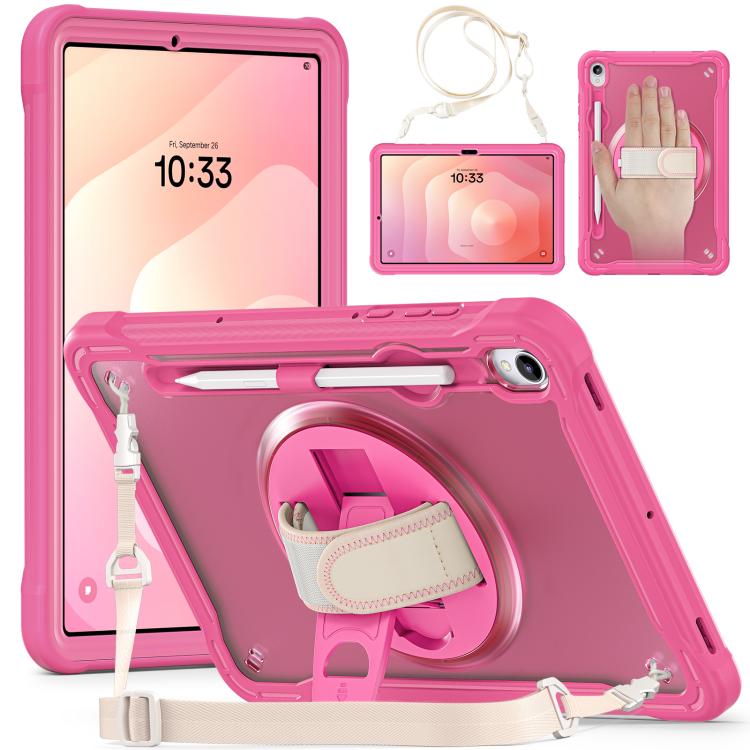 For Samsung Galaxy Tab S11 Heavy Duty Hybrid Tablet Case with Hand Grip & Strap(Rose Red)
For Samsung Galaxy Tab S11 Heavy Duty Hybrid Tablet Case with Hand Grip & Strap(Rose Red)