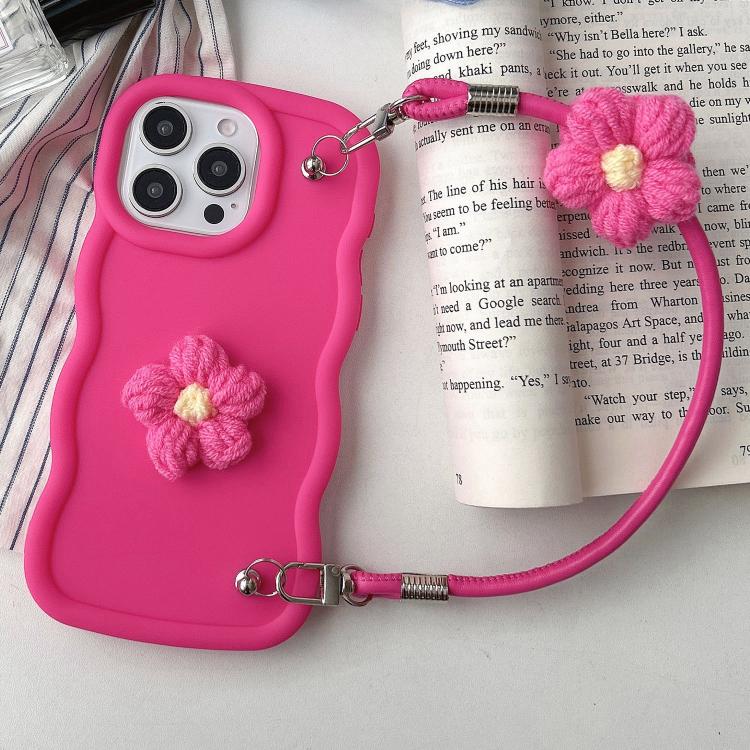 For iPhone 16 Pro Plush Flower Wavy TPU Phone Case with Lanyard(Rose Red)
For iPhone 16 Pro Plush Flower Wavy TPU Phone Case with Lanyard(Rose Red)