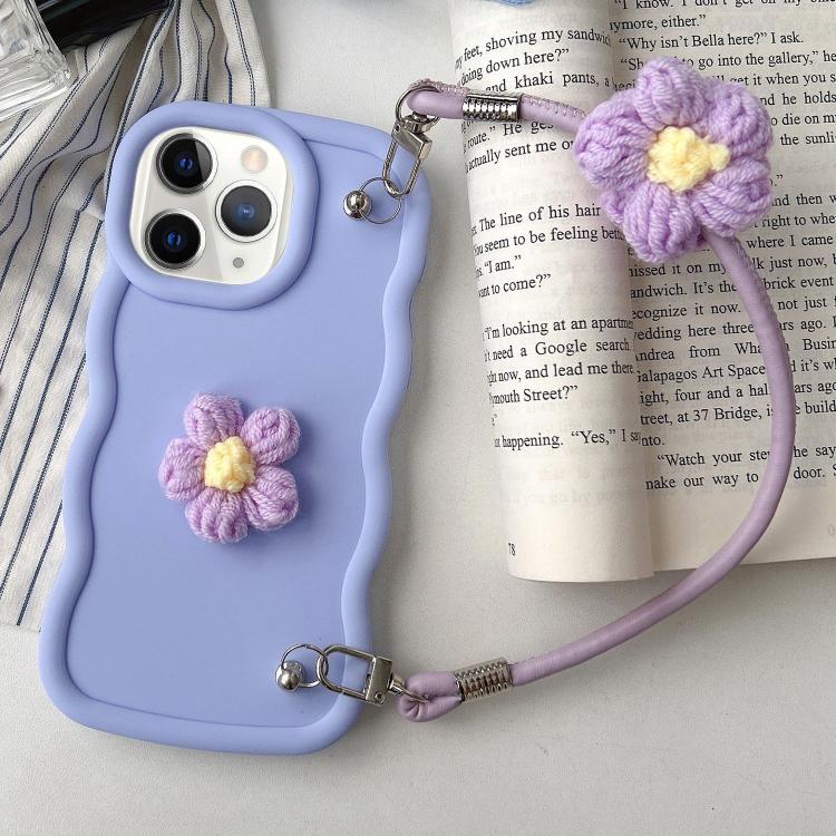 For iPhone 11 Pro Max Plush Flower Wavy TPU Phone Case with Lanyard(Light Purple)
For iPhone 11 Pro Max Plush Flower Wavy TPU Phone Case with Lanyard(Light Purple)