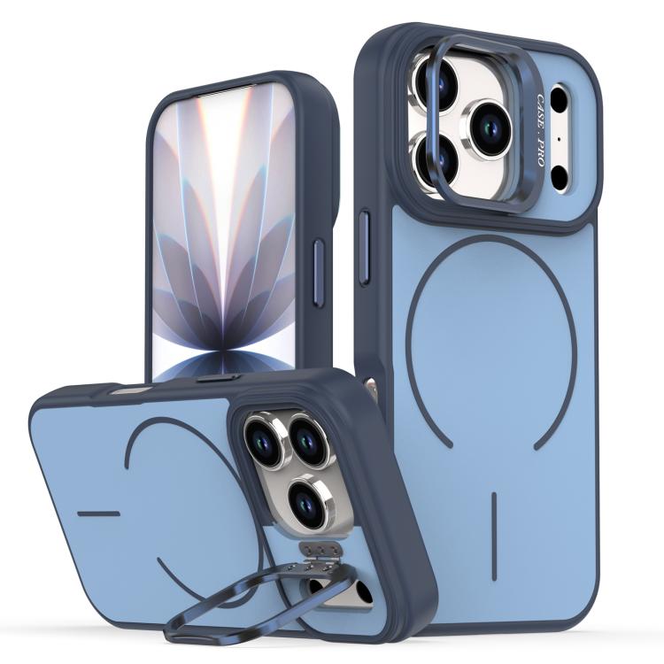 For iPhone 17 Pro Bright Color Contrast Skin-feel Camera Bracket Magsafe Phone Case(Blue)
For iPhone 17 Pro Bright Color Contrast Skin-feel Camera Bracket Magsafe Phone Case(Blue)
