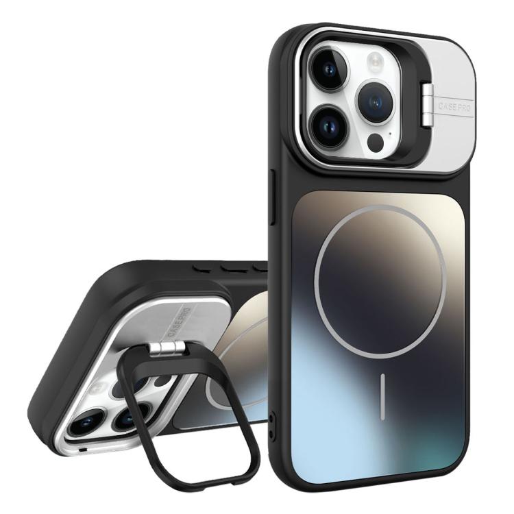 For iPhone 14 Pro AG Frosted Lens Holder MagSafe Phone Case(Black)
For iPhone 14 Pro AG Frosted Lens Holder MagSafe Phone Case(Black)