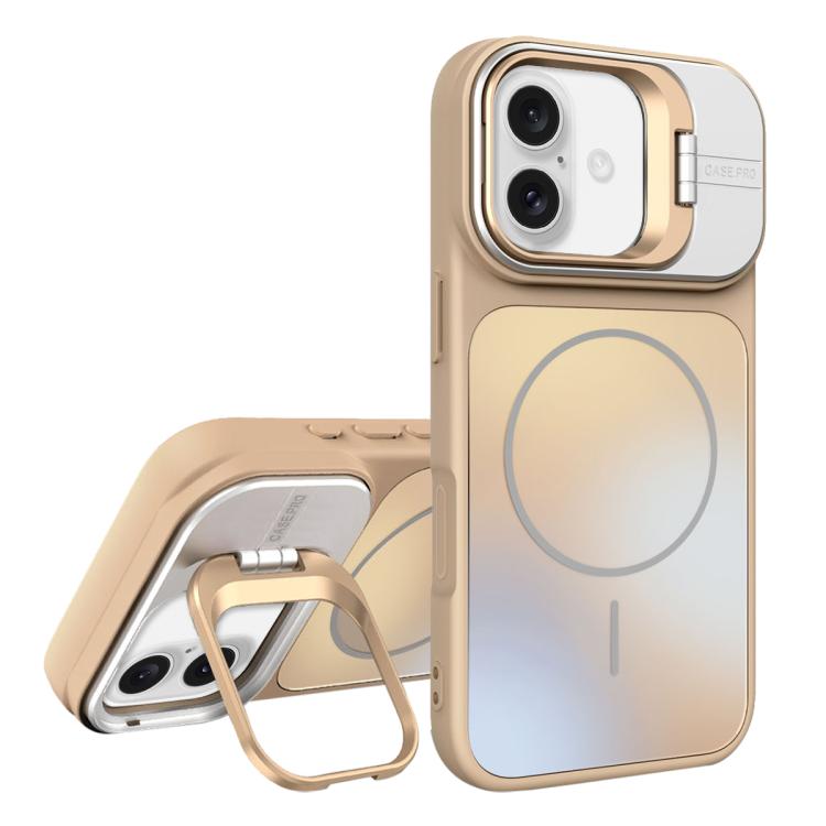 For iPhone 16 Plus AG Frosted Lens Holder MagSafe Phone Case(Desert Gold)
For iPhone 16 Plus AG Frosted Lens Holder MagSafe Phone Case(Desert Gold)