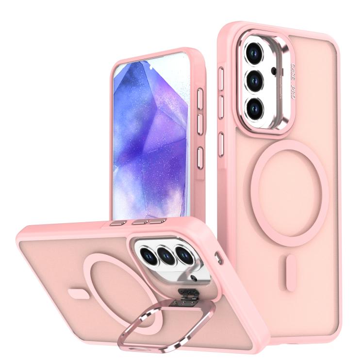 For Samsung Galaxy A14 4G / 5G Bright Color Frosted Skin-feel Camera Bracket Magsafe Phone Case(Pink)
For Samsung Galaxy A14 4G / 5G Bright Color Frosted Skin-feel Camera Bracket Magsafe Phone Case(Pink)
