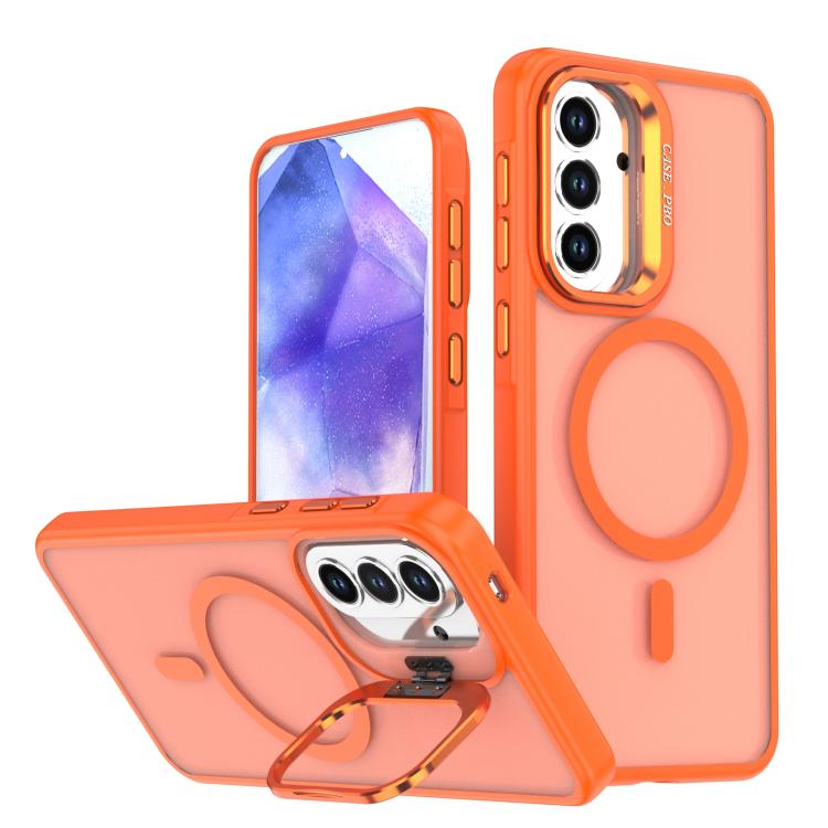For Samsung Galaxy A15 5G Bright Color Frosted Skin-feel Camera Bracket Magsafe Phone Case(Orange)
For Samsung Galaxy A15 5G Bright Color Frosted Skin-feel Camera Bracket Magsafe Phone Case(Orange)