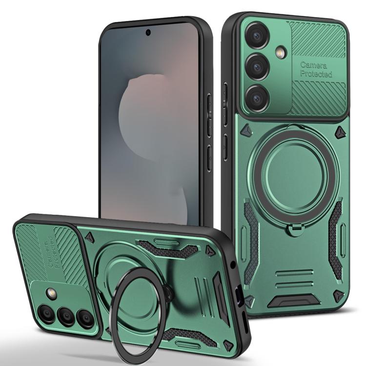 For Samsung Galaxy S25 FE 5G MagSafe 2 in 1 TPU Phone Case with Rotating Holder(Green)
For Samsung Galaxy S25 FE 5G MagSafe 2 in 1 TPU Phone Case with Rotating Holder(Green)