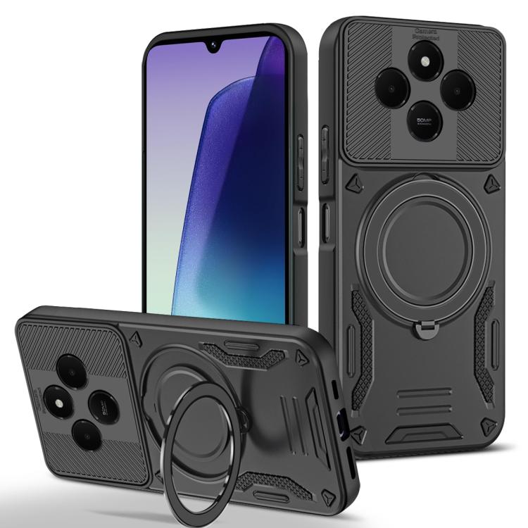 For Redmi 14C 5G / 4G MagSafe 2 in 1 TPU Phone Case with Rotating Holder(Black)
For Redmi 14C 5G / 4G MagSafe 2 in 1 TPU Phone Case with Rotating Holder(Black)