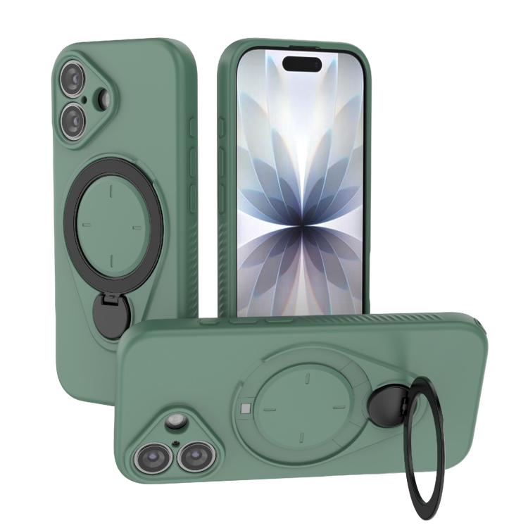 For iPhone 17 Ring Shield MagSafe TPU Phone Case with 360 Degree Rotating Holder(Green)
For iPhone 17 Ring Shield MagSafe TPU Phone Case with 360 Degree Rotating Holder(Green)