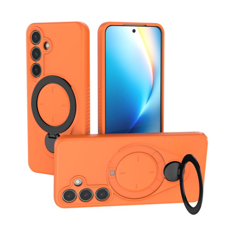 For Samsung Galaxy S24 5G Ring Shield MagSafe TPU Phone Case with 360 Degree Rotating Holder(Orange)
For Samsung Galaxy S24 5G Ring Shield MagSafe TPU Phone Case with 360 Degree Rotating Holder(Orange)