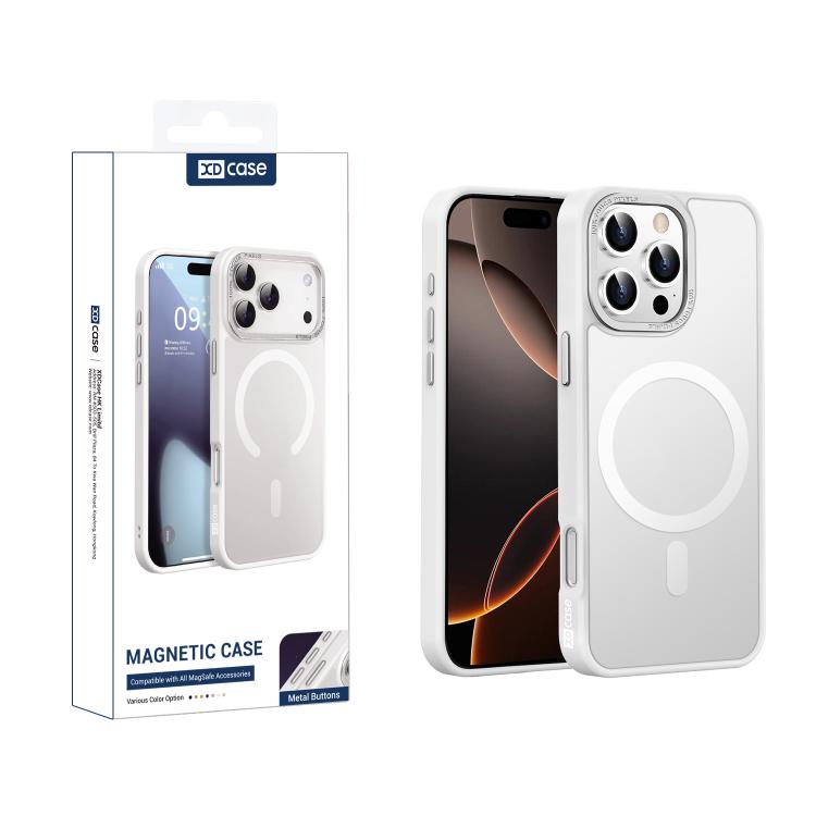 For iPhone 16 Pro XDcase Metal Lens Frame Skin Feel Magnetic Phone Case(White)
For iPhone 16 Pro XDcase Metal Lens Frame Skin Feel Magnetic Phone Case(White)