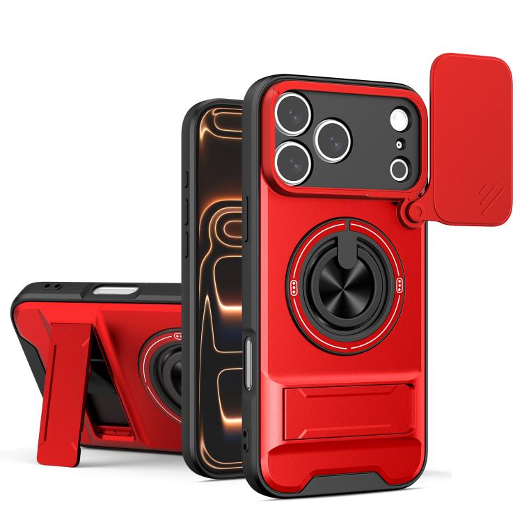 For iPhone 17 Pro Max Lens Sliding Window Multifunctional Magnetic Shockproof Phone Case(Red)
For iPhone 17 Pro Max Lens Sliding Window Multifunctional Magnetic Shockproof Phone Case(Red)