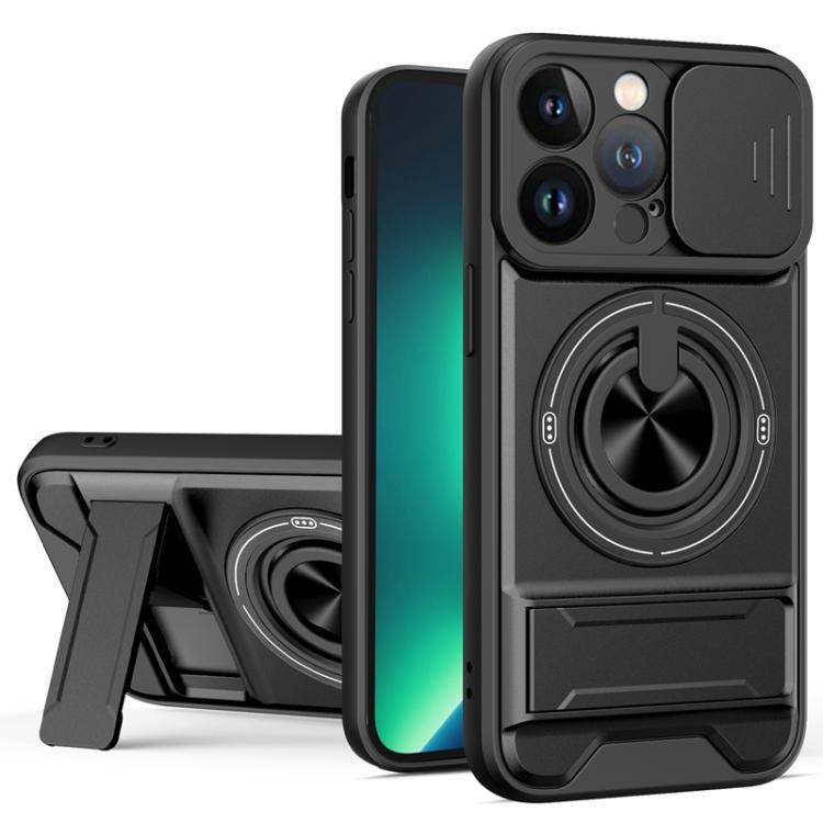 For iPhone 13 Pro Lens Sliding Window Multifunctional Magnetic Shockproof Phone Case(Black)
For iPhone 13 Pro Lens Sliding Window Multifunctional Magnetic Shockproof Phone Case(Black)