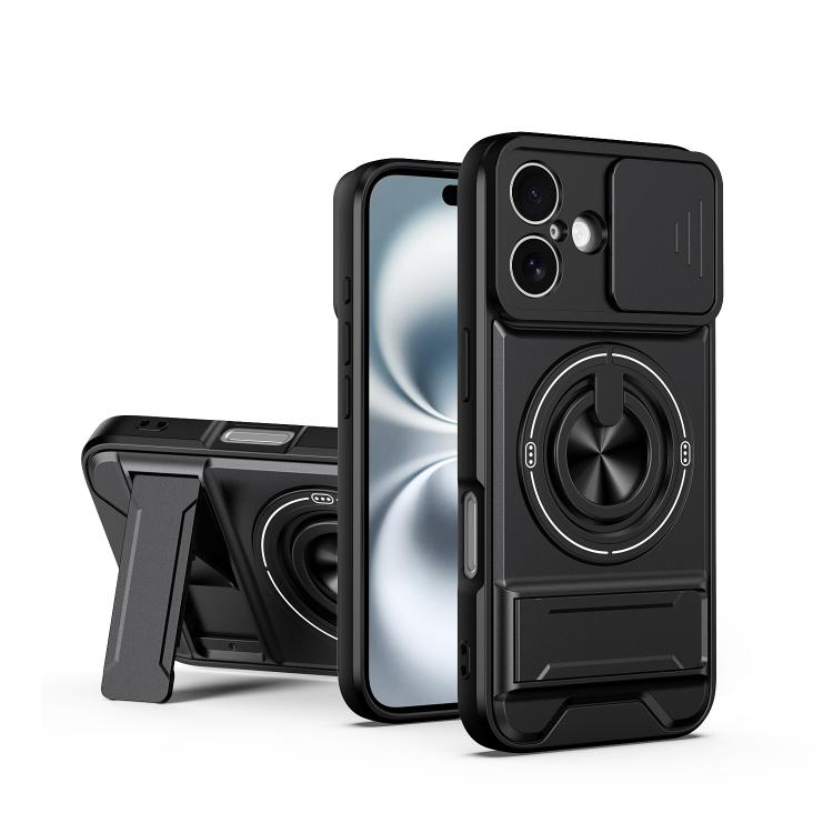 For iPhone 16 Lens Sliding Window Multifunctional Magnetic Shockproof Phone Case(Black)
For iPhone 16 Lens Sliding Window Multifunctional Magnetic Shockproof Phone Case(Black)