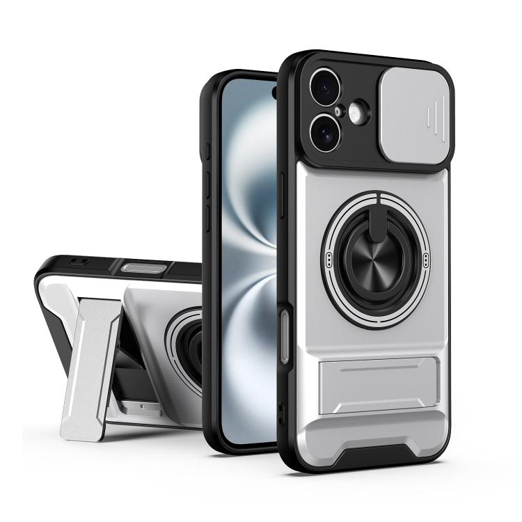 For iPhone 16 Plus Lens Sliding Window Multifunctional Magnetic Shockproof Phone Case(Titanium Gray)
For iPhone 16 Plus Lens Sliding Window Multifunctional Magnetic Shockproof Phone Case(Titanium Gray)