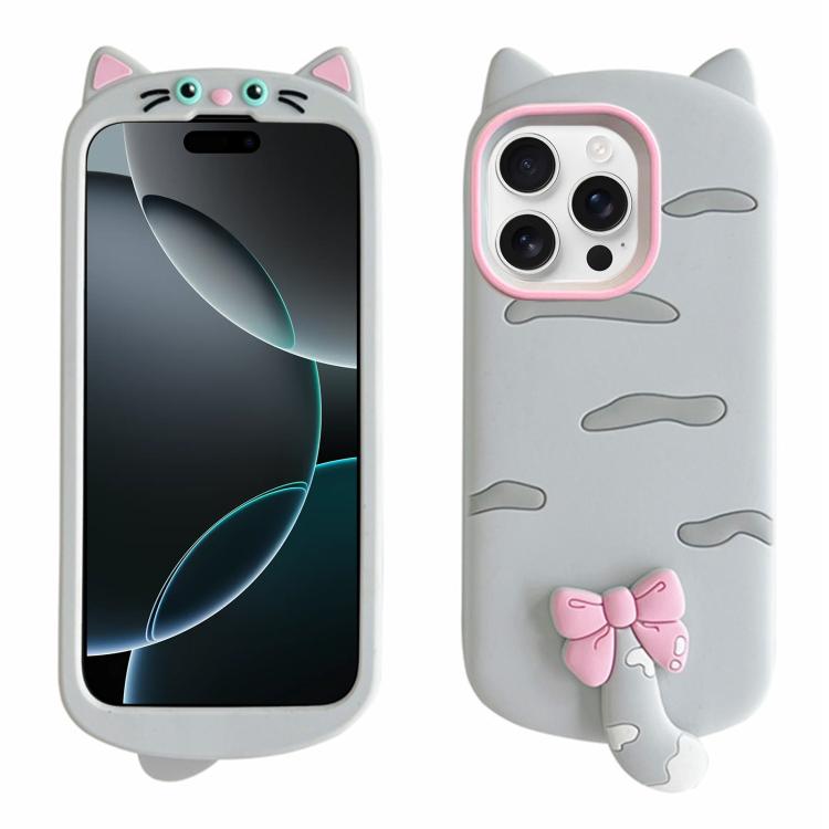 For iPhone 16 Pro Max Cute 3D Cat Design Silicone Soft Phone Case
For iPhone 16 Pro Max Cute 3D Cat Design Silicone Soft Phone Case