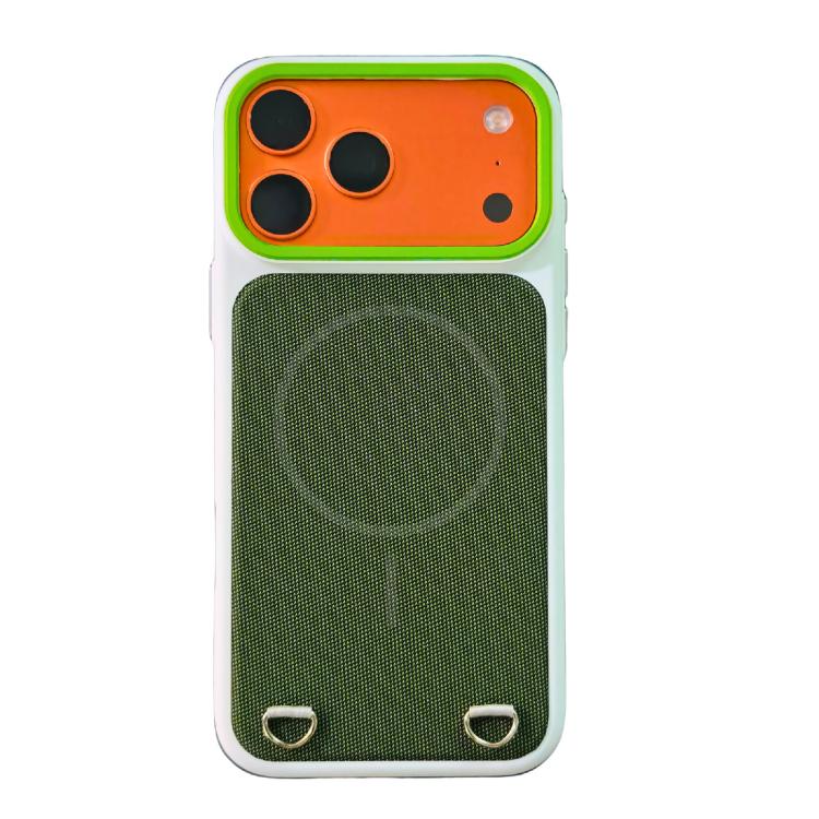 For iPhone 17 Pro Skin Feel PC + Technology Cloth Magnetic Phone Case(White Green)
For iPhone 17 Pro Skin Feel PC + Technology Cloth Magnetic Phone Case(White Green)