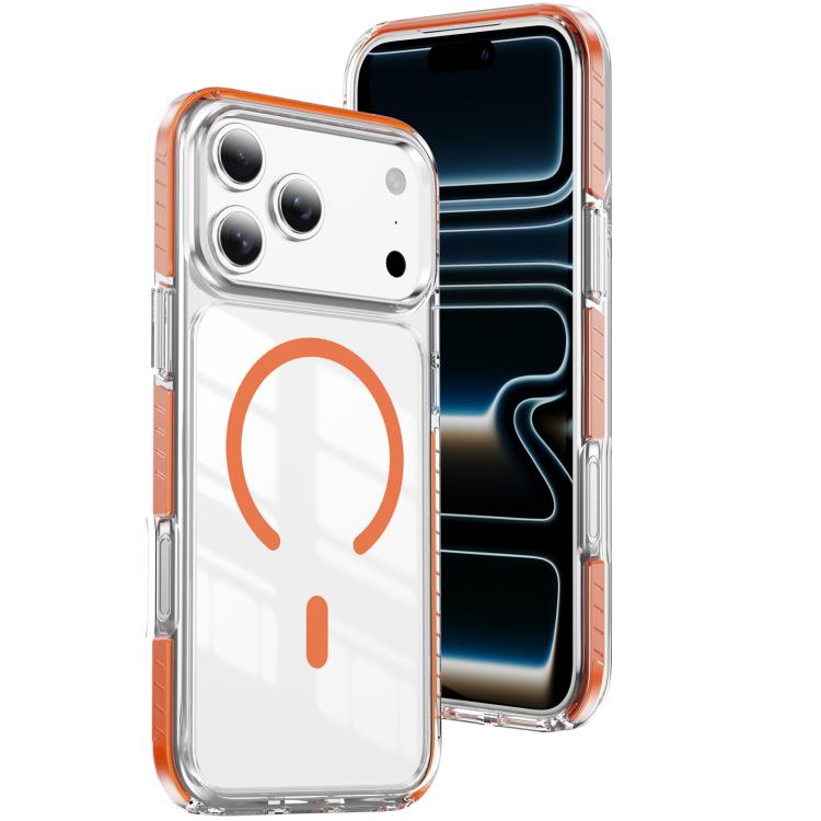 For iPhone 17 Pro Crystal Shield Clear Magnetic Acrylic Hybrid TPU Phone Case(Orange)
For iPhone 17 Pro Crystal Shield Clear Magnetic Acrylic Hybrid TPU Phone Case(Orange)
