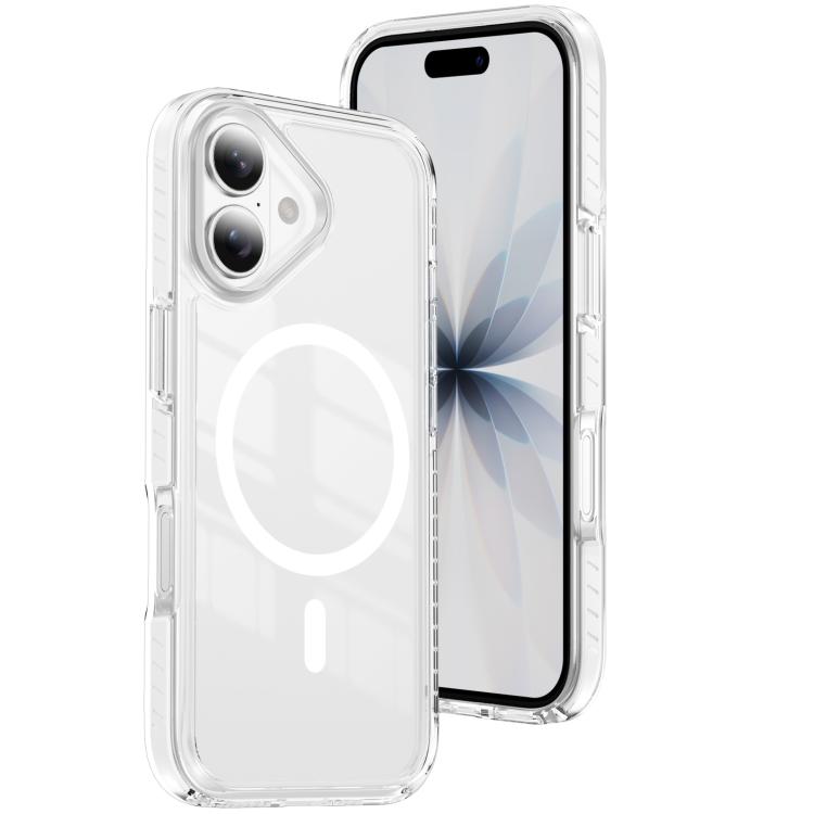 For iPhone 17 Crystal Shield Clear Magnetic Acrylic Hybrid TPU Phone Case(White)
For iPhone 17 Crystal Shield Clear Magnetic Acrylic Hybrid TPU Phone Case(White)