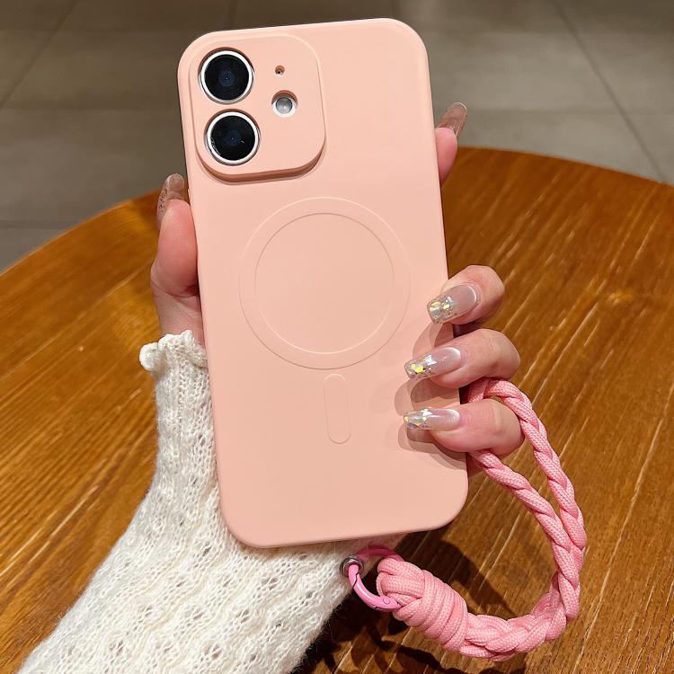 For iPhone 11 Solid Color Liquid Silicone Magnetic Phone Case with Lanyard(Pink)
For iPhone 11 Solid Color Liquid Silicone Magnetic Phone Case with Lanyard(Pink)