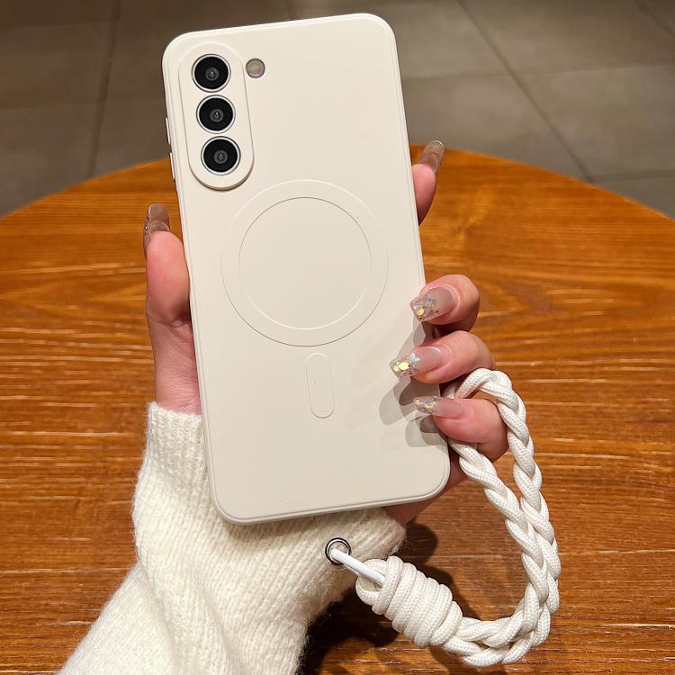 For Samsung Galaxy S21 FE 5G Solid Color Liquid Silicone Magnetic Phone Case with Lanyard(Antique White)
For Samsung Galaxy S21 FE 5G Solid Color Liquid Silicone Magnetic Phone Case with Lanyard(Antique White)