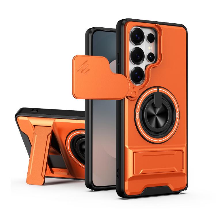 For Samsung Galaxy S26 Ultra 5G Lens Sliding Window Multifunctional Magnetic Shockproof Phone Case(Orange)
For Samsung Galaxy S26 Ultra 5G Lens Sliding Window Multifunctional Magnetic Shockproof Phone Case(Orange)
