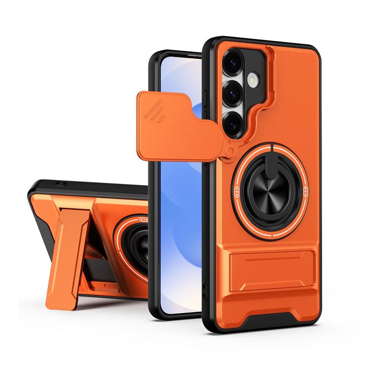 For Samsung Galaxy S25+ 5G Lens Sliding Window Multifunctional Magnetic Shockproof Phone Case(Orange)
For Samsung Galaxy S25+ 5G Lens Sliding Window Multifunctional Magnetic Shockproof Phone Case(Orange)