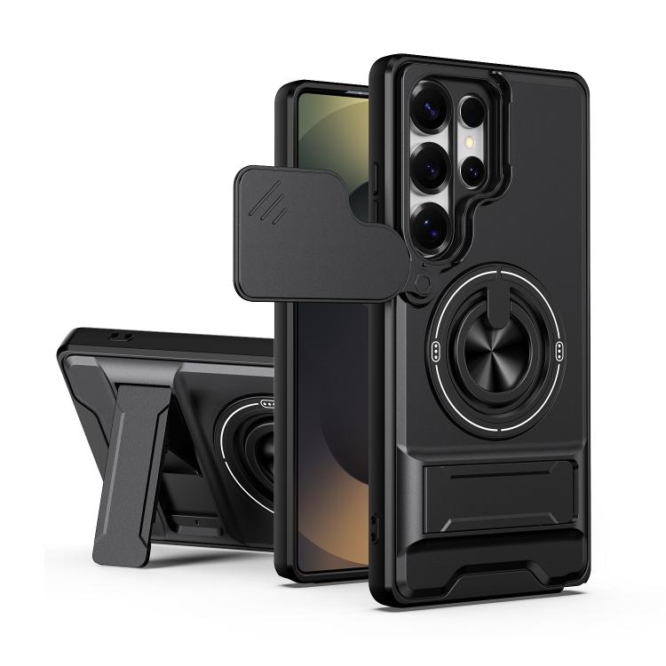 For Samsung Galaxy S25 Ultra 5G Lens Sliding Window Multifunctional Magnetic Shockproof Phone Case(Black)
For Samsung Galaxy S25 Ultra 5G Lens Sliding Window Multifunctional Magnetic Shockproof Phone Case(Black)