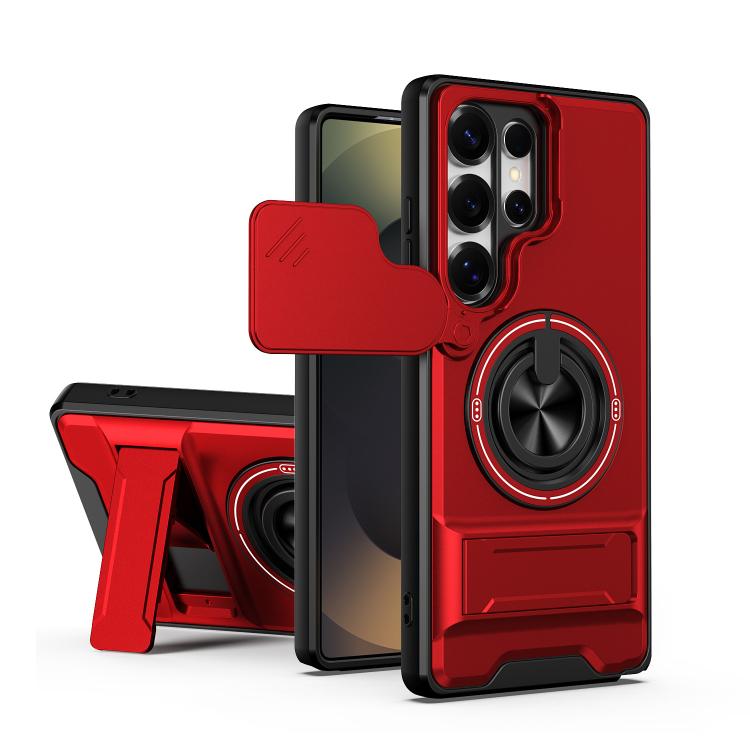 For Samsung Galaxy S25 Ultra 5G Lens Sliding Window Multifunctional Magnetic Shockproof Phone Case(Red)
For Samsung Galaxy S25 Ultra 5G Lens Sliding Window Multifunctional Magnetic Shockproof Phone Case(Red)