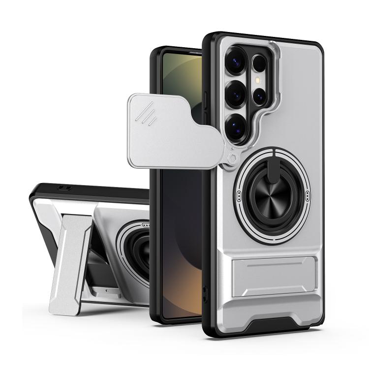 For Samsung Galaxy S25 Ultra 5G Lens Sliding Window Multifunctional Magnetic Shockproof Phone Case(Titanium Gray)
For Samsung Galaxy S25 Ultra 5G Lens Sliding Window Multifunctional Magnetic Shockproof Phone Case(Titanium Gray)