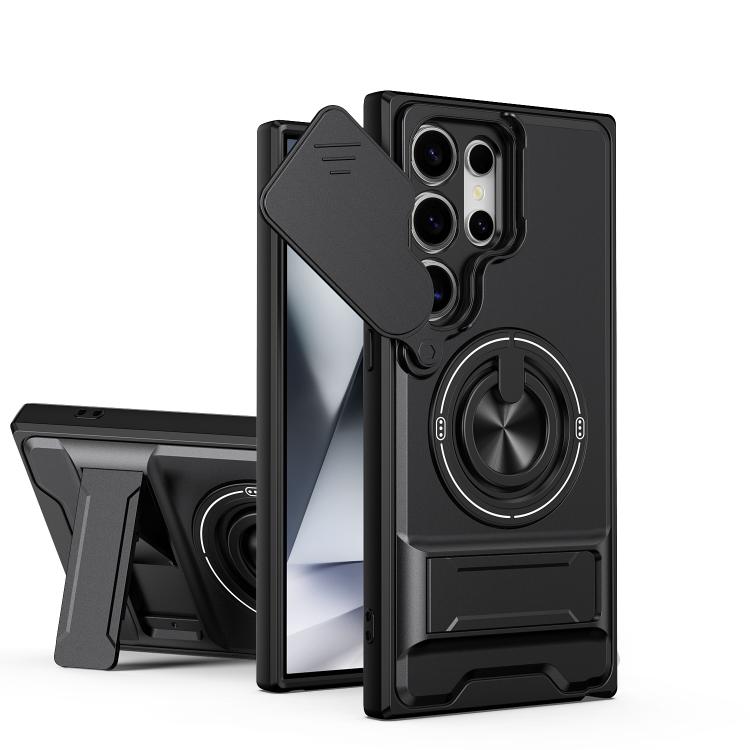 For Samsung Galaxy S24 Ultra 5G Lens Sliding Window Multifunctional Magnetic Shockproof Phone Case(Black)
For Samsung Galaxy S24 Ultra 5G Lens Sliding Window Multifunctional Magnetic Shockproof Phone Case(Black)