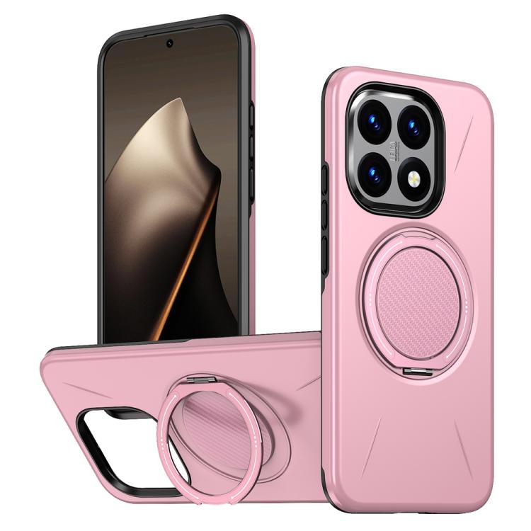 For Xiaomi 15T 5G Metal Rotation Holder MagSafe TPU Hybrid PC Phone Case(Pink)
For Xiaomi 15T 5G Metal Rotation Holder MagSafe TPU Hybrid PC Phone Case(Pink)