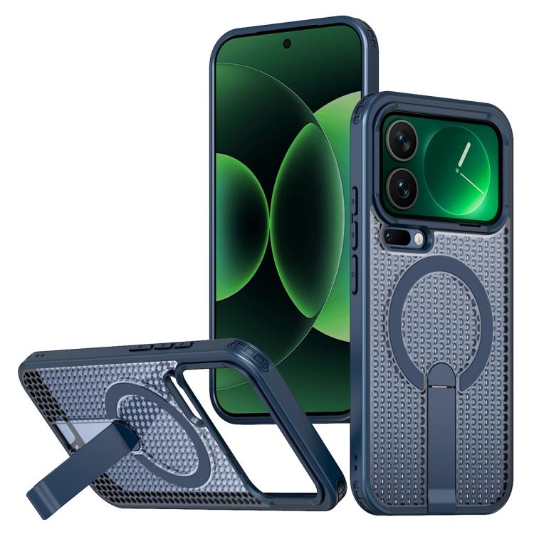 For Xiaomi 17 Pro Honeycomb Cooling MagSafe Holder Phone Case(Blue)
For Xiaomi 17 Pro Honeycomb Cooling MagSafe Holder Phone Case(Blue)