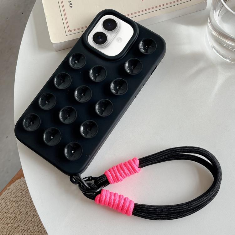 For iPhone 16 Plus Simple Suction Cup Silicone Phone Case with Lanyard(Black)
For iPhone 16 Plus Simple Suction Cup Silicone Phone Case with Lanyard(Black)