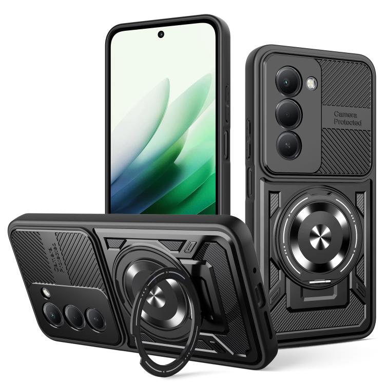 For Redmi 15 5G Global / 4G SEA 169mm Armor Rotating Holder MagSafe Phone Case(Black)
For Redmi 15 5G Global / 4G SEA 169mm Armor Rotating Holder MagSafe Phone Case(Black)