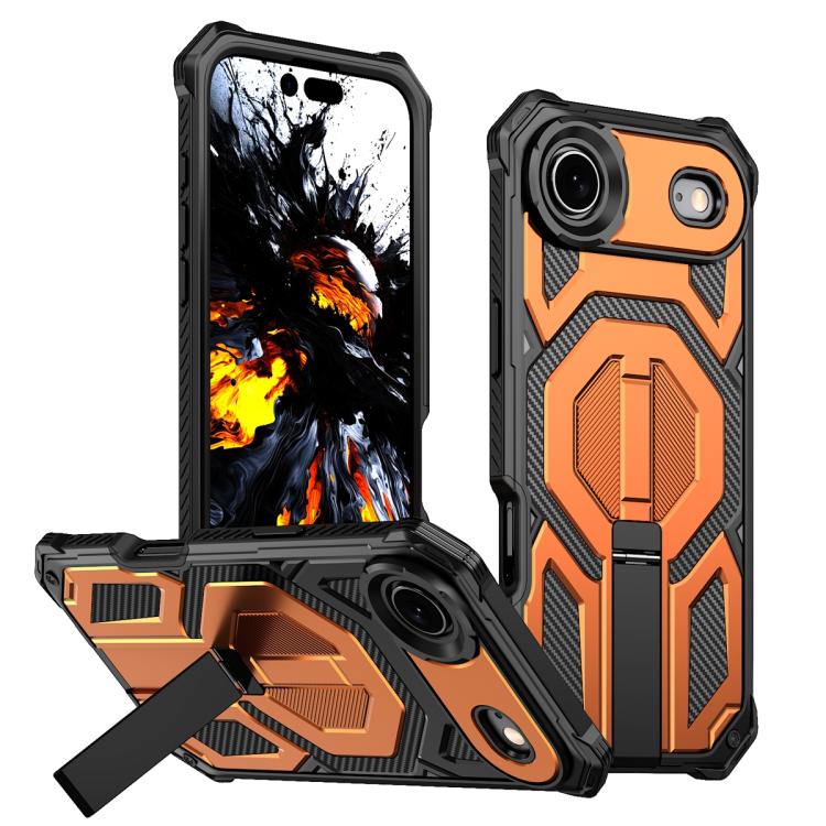 For iPhone Air Hidden Metal Holder Magnetic Shockproof Phone Case(Orange)
For iPhone Air Hidden Metal Holder Magnetic Shockproof Phone Case(Orange)