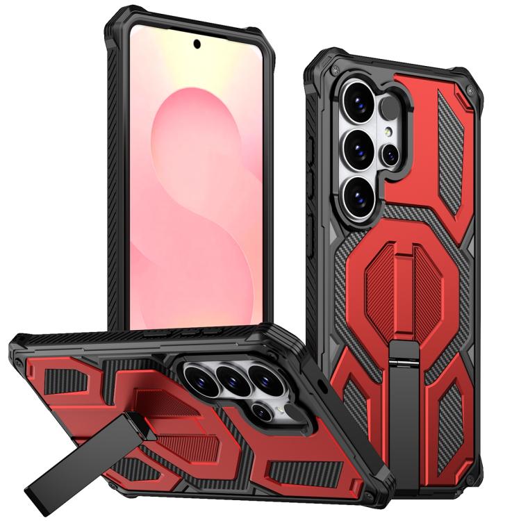For Samsung Galaxy S26 Ultra 5G Hidden Metal Holder Magnetic Shockproof Phone Case(Red)
For Samsung Galaxy S26 Ultra 5G Hidden Metal Holder Magnetic Shockproof Phone Case(Red)