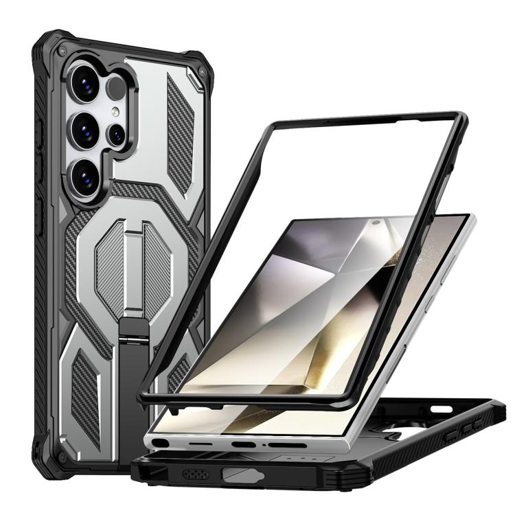 For Samsung Galaxy S24 Ultra 5G Hidden Metal Holder Magnetic Shockproof Phone Case(Grey)
For Samsung Galaxy S24 Ultra 5G Hidden Metal Holder Magnetic Shockproof Phone Case(Grey)