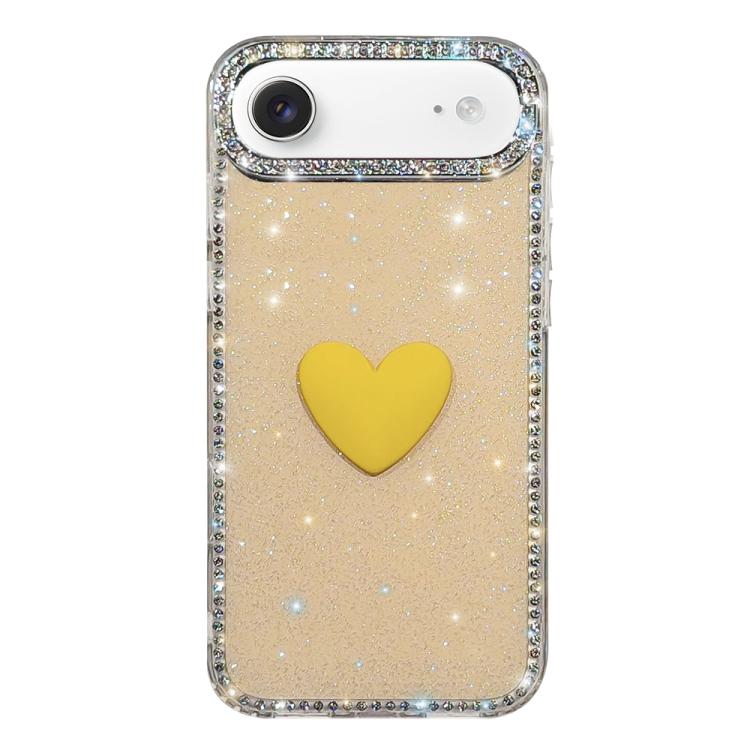 For iPhone Air Flash Rhinestone Double-sided IMD Love Heart Phone Case(Glitter Yellow)
For iPhone Air Flash Rhinestone Double-sided IMD Love Heart Phone Case(Glitter Yellow)