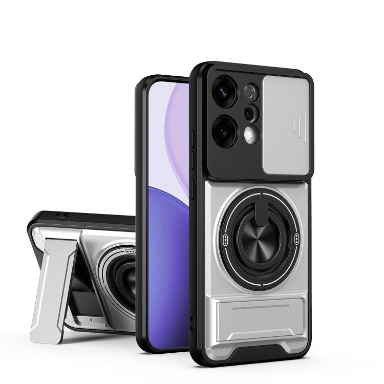 For OPPO Reno14 5G Global Lens Sliding Window Multifunctional Magnetic Shockproof Phone Case(Titanium Gray)
For OPPO Reno14 5G Global Lens Sliding Window Multifunctional Magnetic Shockproof Phone Case(Titanium Gray)