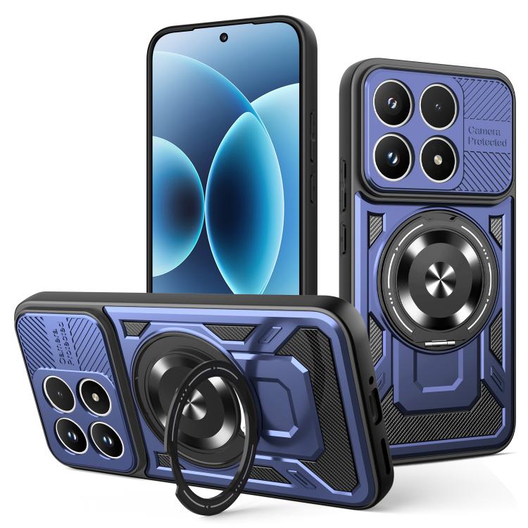 For Xiaomi 17 Armor Rotating Holder MagSafe Phone Case(Blue)
For Xiaomi 17 Armor Rotating Holder MagSafe Phone Case(Blue)