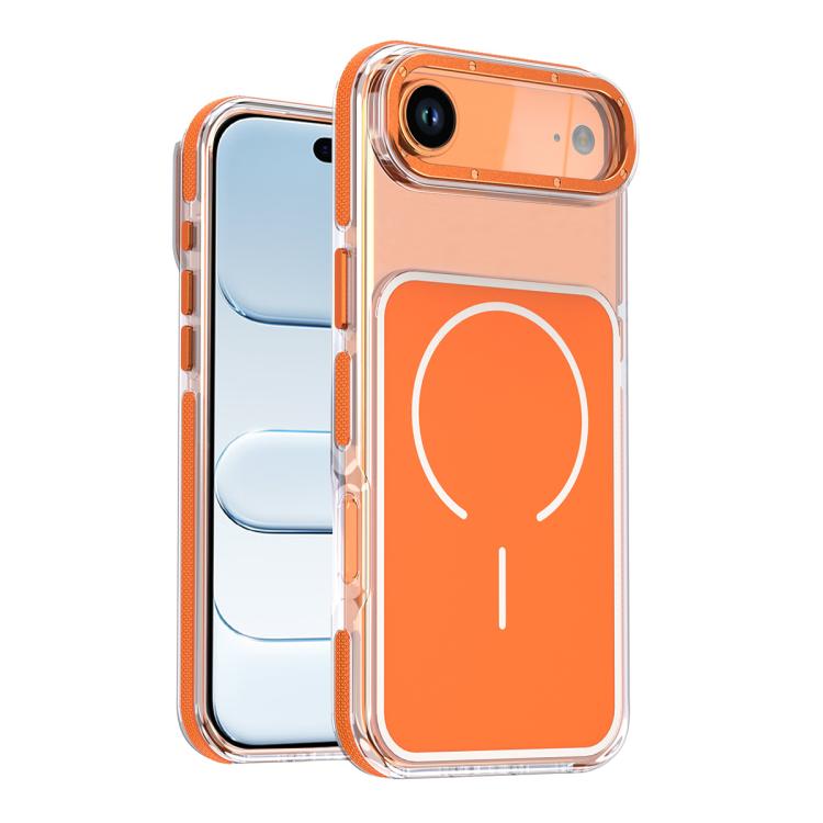 For iPhone Air Vibrant Dual-color TPU + Acrylic Magnetic Phone Case(Orange)
For iPhone Air Vibrant Dual-color TPU + Acrylic Magnetic Phone Case(Orange)