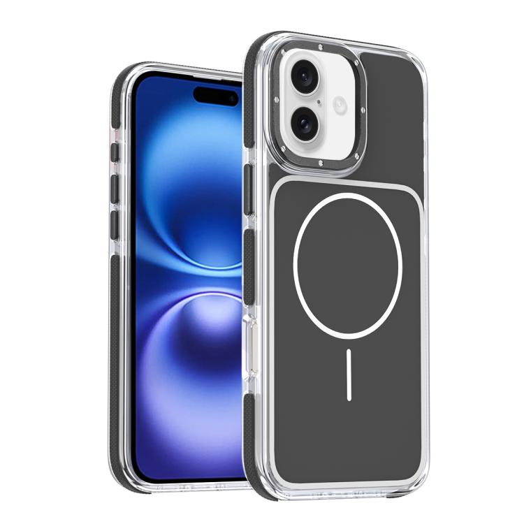 For iPhone 16 Plus Vibrant Dual-color TPU + Acrylic Magnetic Phone Case(Black)
For iPhone 16 Plus Vibrant Dual-color TPU + Acrylic Magnetic Phone Case(Black)