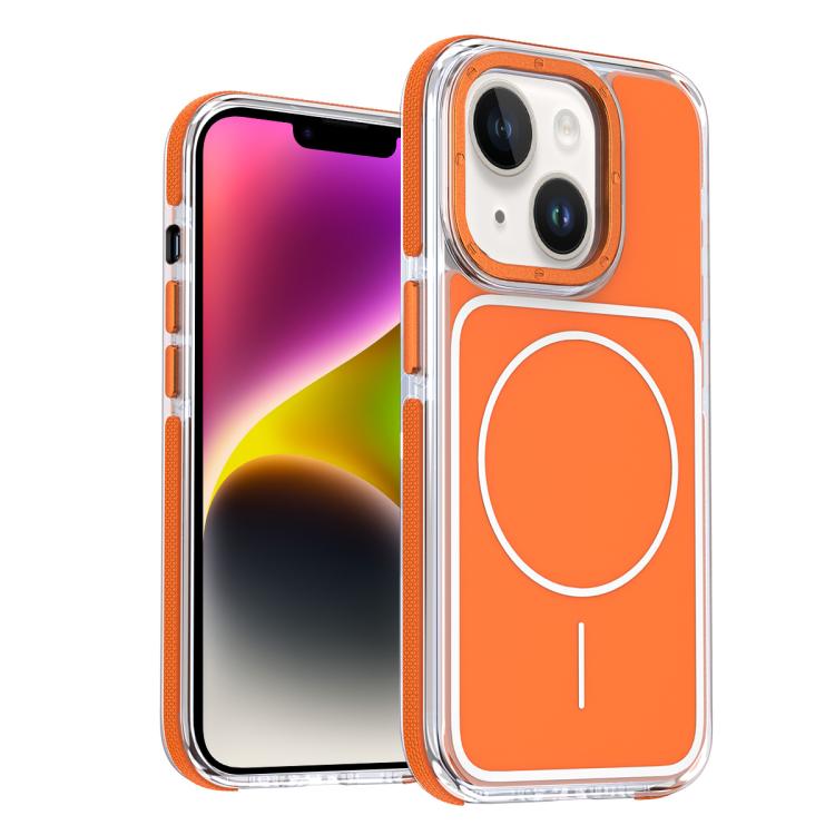 For iPhone 14 Plus Vibrant Dual-color TPU + Acrylic Magnetic Phone Case(Orange)
For iPhone 14 Plus Vibrant Dual-color TPU + Acrylic Magnetic Phone Case(Orange)
