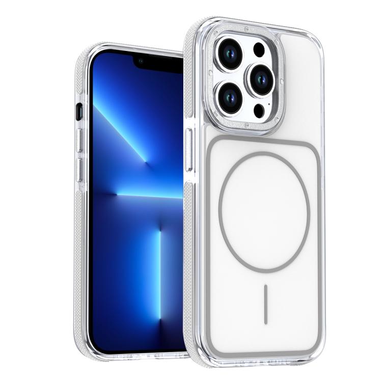 For iPhone 13 Pro Max Vibrant Dual-color TPU + Acrylic Magnetic Phone Case(White)
For iPhone 13 Pro Max Vibrant Dual-color TPU + Acrylic Magnetic Phone Case(White)