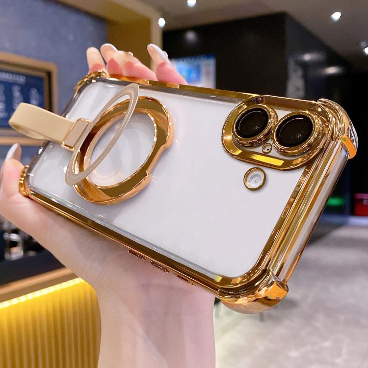 For iPhone 17 Crystal Shield Ring Holde TPU + Acrylic Magnetic Phone Case(Yellow)
For iPhone 17 Crystal Shield Ring Holde TPU + Acrylic Magnetic Phone Case(Yellow)